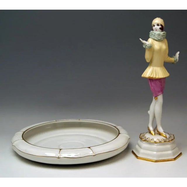 1930s Lady Yvonne Dorothea Charol Figurine from Rosenthal, Germany, 1930s For Sale - Image 5 of 9