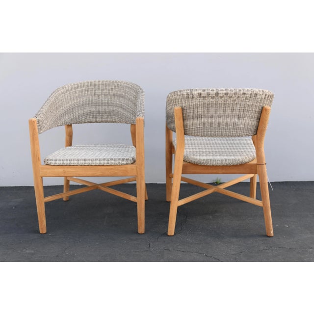 Transitional Palecek Desmond Outdoor Occasional Chairs - Set of 2 For Sale - Image 3 of 7