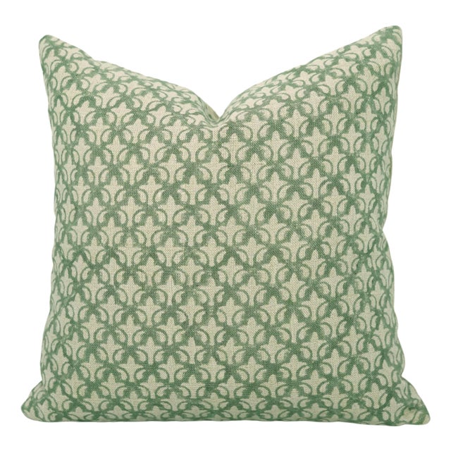 Fabdivine Designer Block Print Cushion Cover 22x22 Inch- Rajputana Jaal For Sale