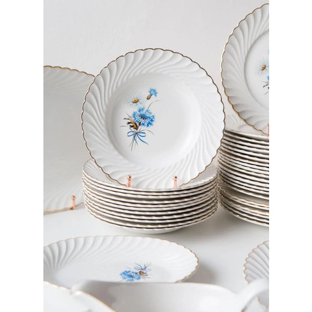 French Ceramic Dishware from Luneville, Set of 39 For Sale - Image 4 of 9