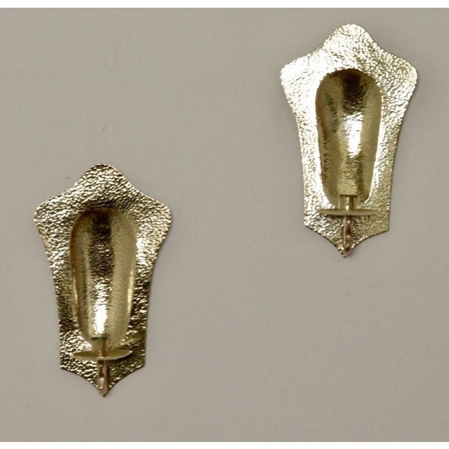 Mid-Century Swedish Brass Sconces, Set of 2 For Sale - Image 5 of 11