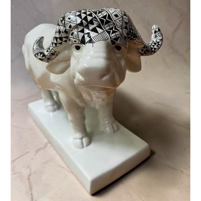 Meissen Atelier X Hugo Boss Maximilian Hagstotz Buffalo Figure (Large 16” Limited Edition “Big Five” Store Display Piece) For Sale - Image 18 of 18