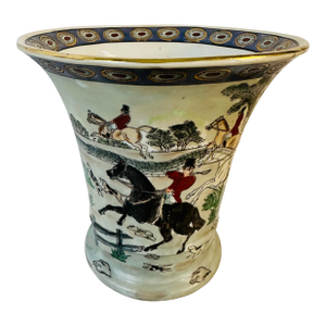 Vintage Equestrian Vase