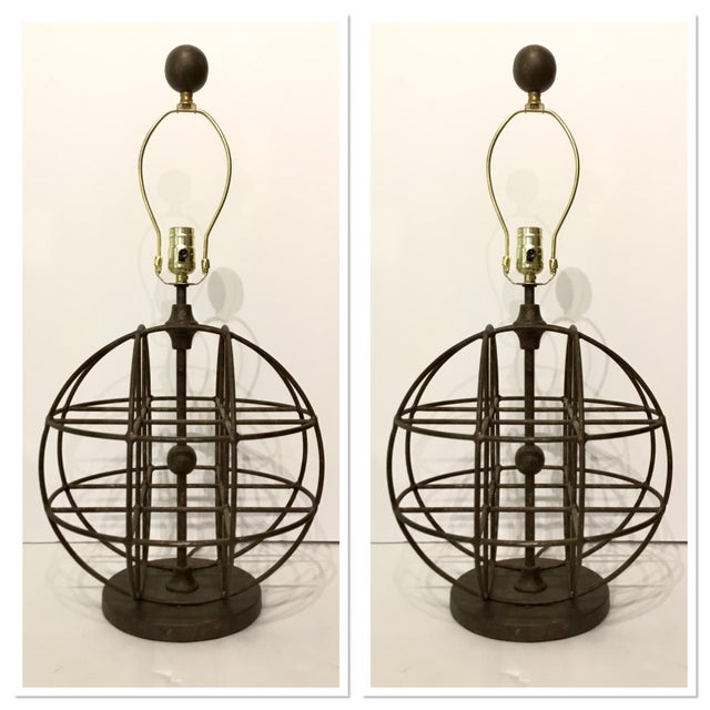 Currey Company Modern Aged Bronze Finished Iron Sphere Table