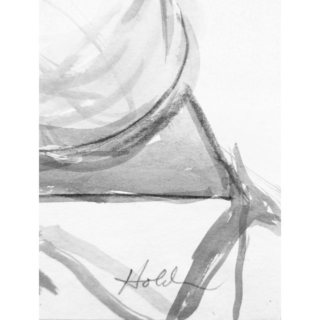 Contemporary Contemporary Black and White Figurative Nude Drawing, by Martha Holden For Sale - Image 3 of 3