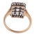 1910s Edwardian Old Cut Diamond 18k Yellow Gold and Silver Ring, Size 5 For Sale In Los Angeles - Image 6 of 7