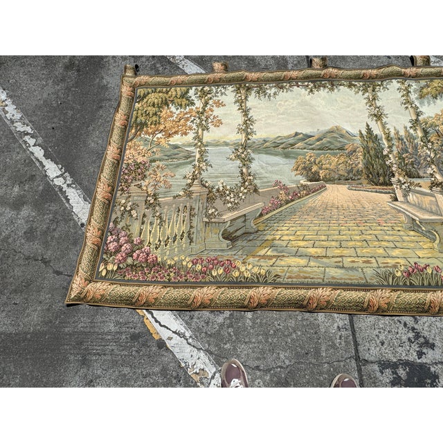 Hammacher Schlemmer Italian Terrace Tapestry For Sale In San Francisco - Image 6 of 12