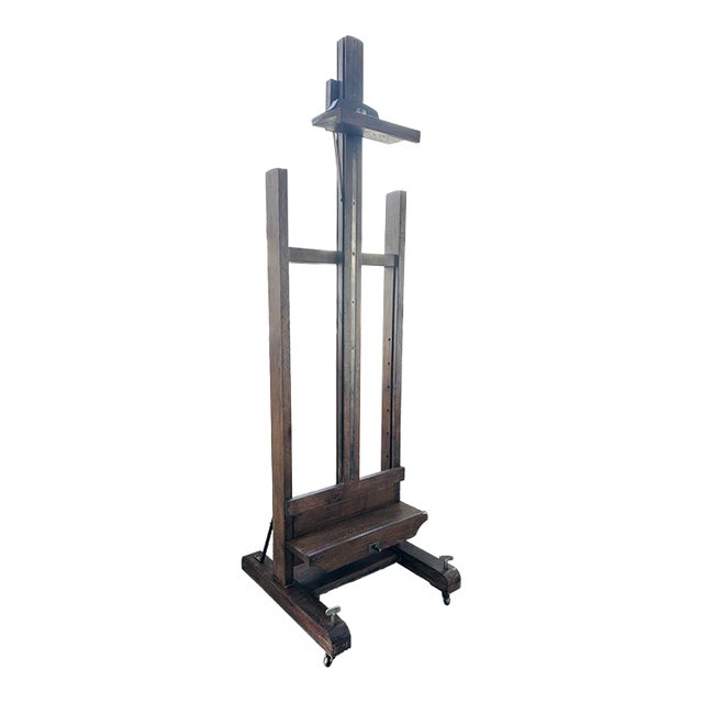 Restoration Hardware Solid Oak Television Easel | Chairish