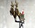 Vintage Metal Kinetic Sculpture with Santa Sleigh and Reindeer, 1950s For Sale - Image 9 of 13