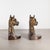 Mid-Century Philadelphia Manufacturing Co. Brass Horse Bookends c.1950 For Sale - Image 4 of 5
