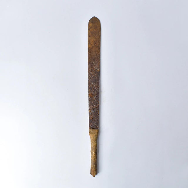 Early 20th Century Asante Iron Sword with Wood Handle Ghana For Sale - Image 10 of 11
