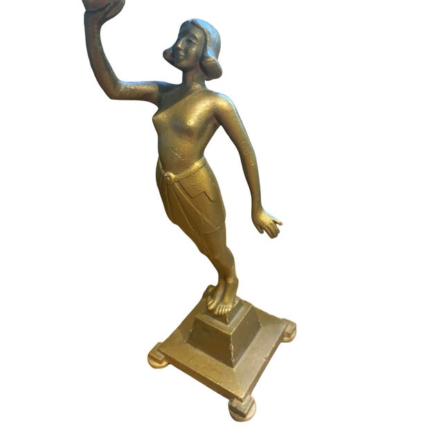 Art Deco Figural Banksway Lamp, 1930s For Sale - Image 6 of 13