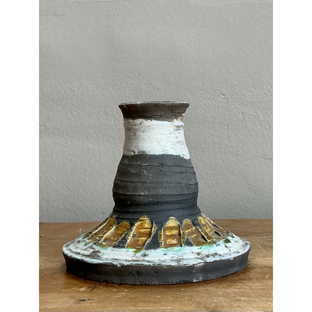 Vintage Original Gilt Tipped Candlestick For Sale - Image 11 of 12