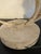 1990s Fabulous Vintage Original Pair of Michael Taylor Metal Palm Leaf Lamps With Metal Shades Travertine Base For Sale - Image 10 of 12