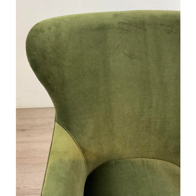 Made Goods Modern Liard Jade Velvet Chantall Lounge Chair For Sale In Atlanta - Image 6 of 7