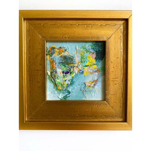 Abstract "Outside Perspective" 2026 Framed Mini Painting by Jessalin Beutler For Sale - Image 3 of 3
