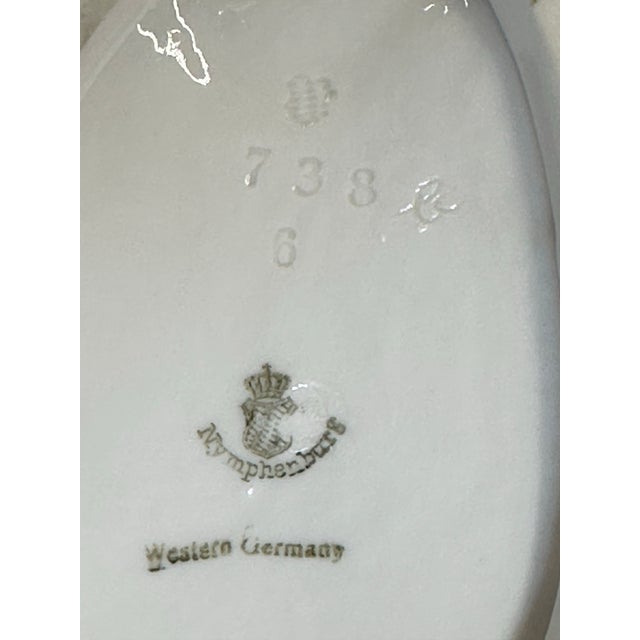 Vintage Nymphenburg Hand-Painted Porcelain Rearing Stallion Figurine Signed by August Göhring For Sale - Image 10 of 12