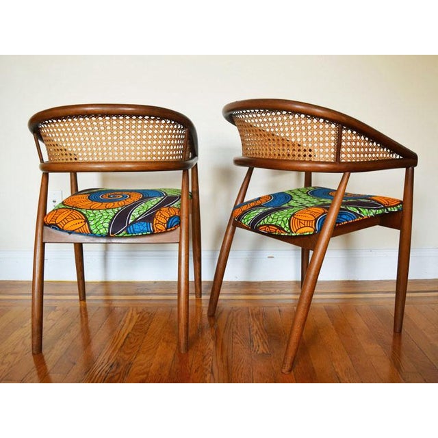 MidCentury Caned Dining Chairs Set of 2 Chairish