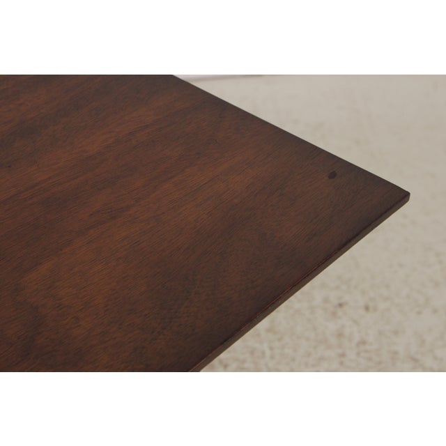 English Style Flip Top Mahogany Game Hall Table For Sale - Image 9 of 16
