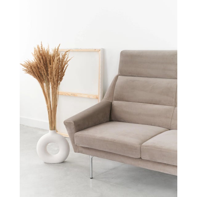 Scandinavian Beige Mandal Sofa For Sale - Image 4 of 12