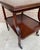 Wood Early 20th Century Cherry Wood Serving Bar Cart with Removable Tray, 1940s For Sale - Image 7 of 18