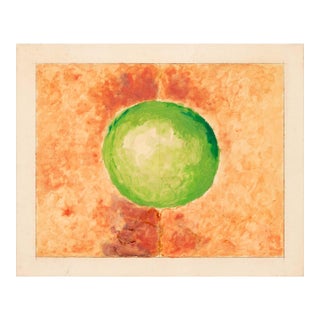 Joseph Lawrence Gardella Green Circle Mixed Media For Sale