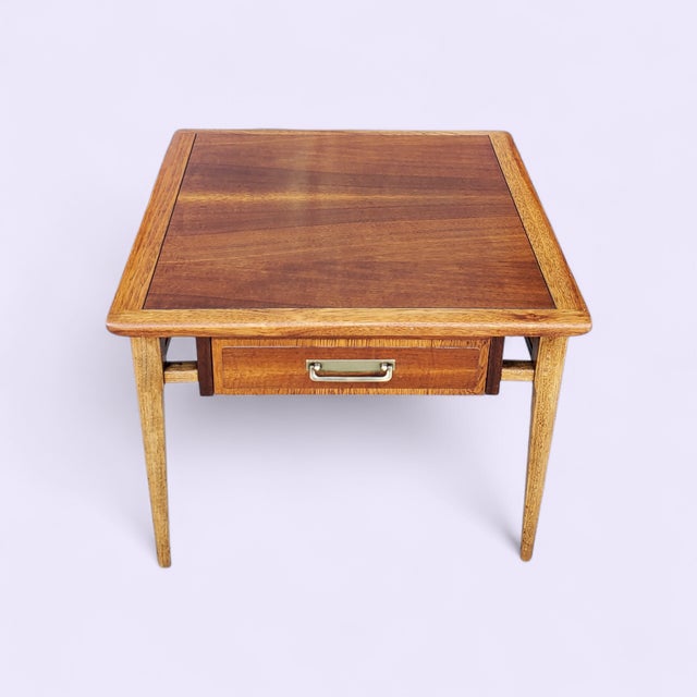 Vintage Mid-Century early 1960s side table or coffee table. Made by the iconic LANE from Altavista Virgia, for their Cameo...