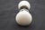 Antique Milk Glass Chrome Passage Door Knob Set For Sale - Image 6 of 8