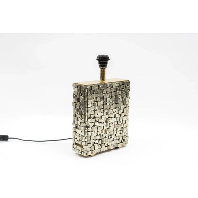 Pyrite Table Lamp by Georges Mathias, 1970s For Sale - Image 6 of 8
