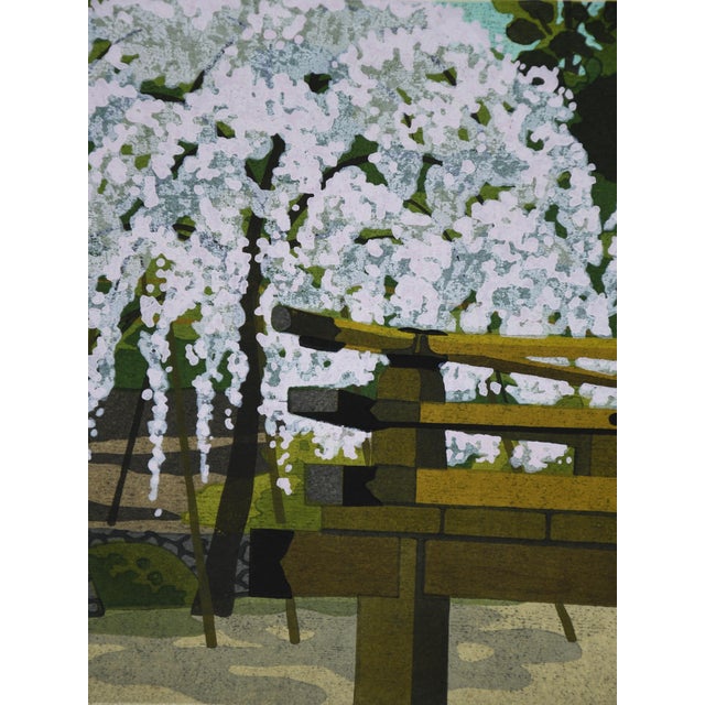 Masao Ido, Tenryū-Ji (天竜寺), 1986, Woodblock Print For Sale - Image 4 of 13