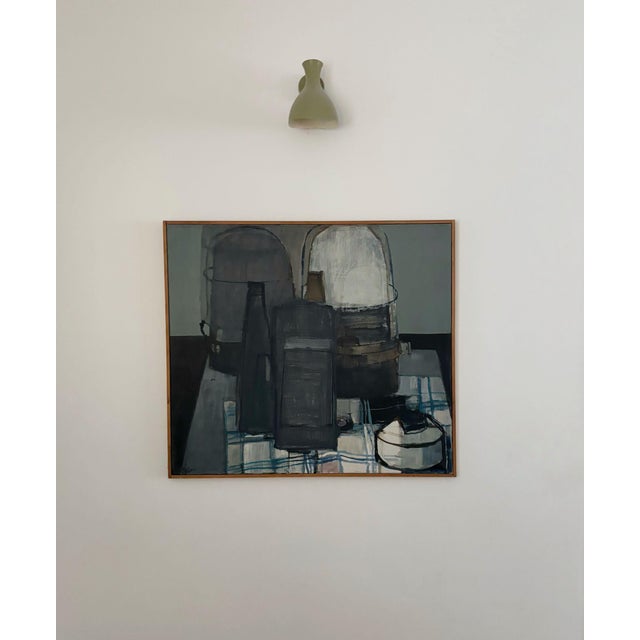 1970s E. Van Lopik, Still Life, 1972, Oil on Canvas For Sale - Image 5 of 13