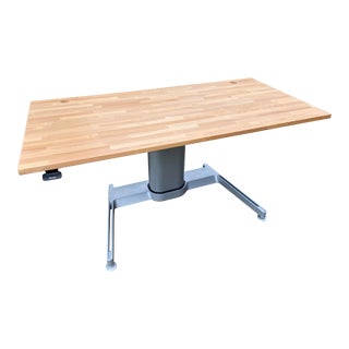 Steelcase Airtouch Butcher Block Sit Stand Desk For Sale
