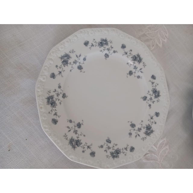 New 1970s Rosenthal Porcelain With Grey Bouque - 73 Pieces Set For Sale - Image 12 of 18