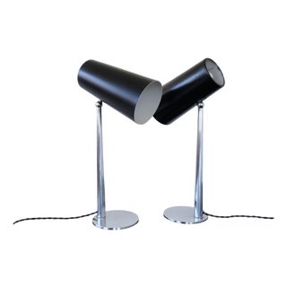 Mid-Century Modern Danish Table Lamps, 1950s, Set of 2 For Sale