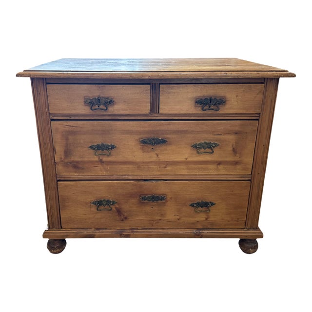 Circa 1900 Antique Pine Dresser For Sale