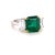 Metal Tiffany & Co. 4.31ct Emerald Ring With Diamonds in 18k Gold, Size 7 For Sale - Image 7 of 10