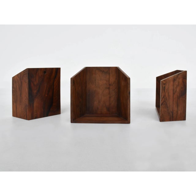 Mid-Century Modern Danish Suspended Pocket Emptiers in Rosewood, 1960 For Sale - Image 3 of 6