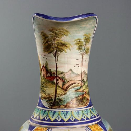 Large Majolica Amphora from Deruta Manufacture For Sale - Image 6 of 13