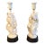 1951 Maurizio Tempestini for Lightolier Alabaster Flame Table Lamps - a Pair For Sale