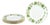 Porcelain Ivy Series Plates from Crown Staffordshire, England, 1970s, Set of 6 For Sale