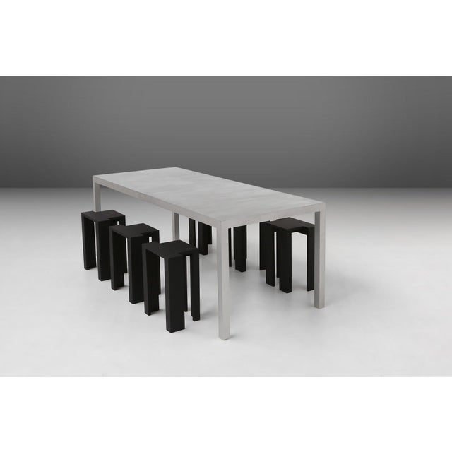 Black Stackable Stool from Bram Vanderbeke, Belgium, 2010s For Sale - Image 4 of 18