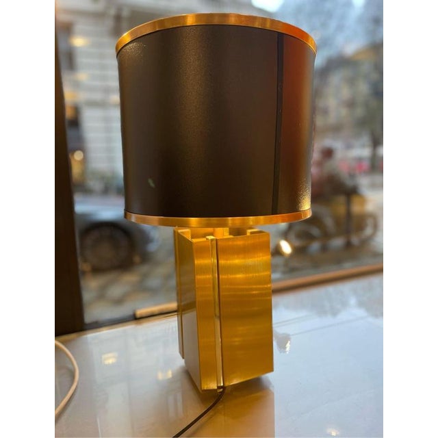 Brass and Steel Lamps, 1970s, Set of 2 For Sale - Image 10 of 12