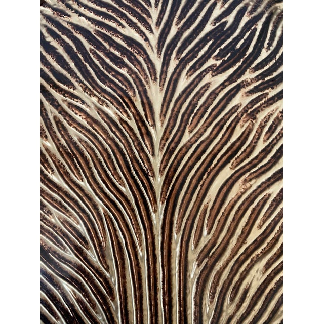 These Turkish art glass Tree of Life service plates are a stunning addition to any table setting. Hand-painted in bronze...