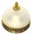 Brass and Glass 3-Light Ceiling Lamp from Schröder, 1960s For Sale