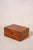 Brown Antique English Burl Walnut Box With Red Painted Interior For Sale - Image 8 of 10