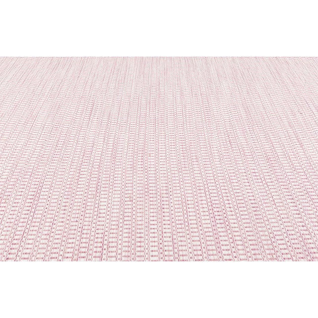 Modern Pink and Beige Flat Weave Rug by Doris Leslie Blau Size: 9'6" × 12'0" (289 × 365 cm) This contemporary flat-weave...