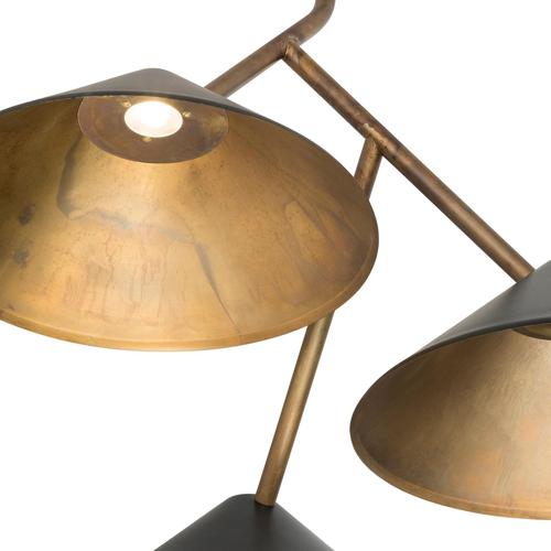 Black Brass Grenverk Ceiling Lamp by Johan Carpner for Konsthantverk Tyringe For Sale - Image 6 of 10