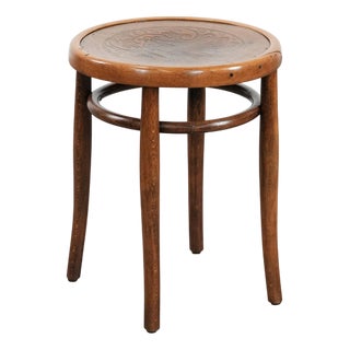 Antique Bentwood Stool, 1890s For Sale