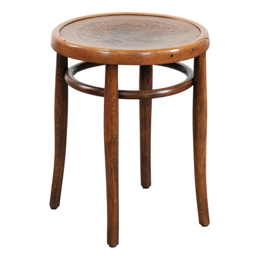 Antique Bentwood Stool, 1890s For Sale