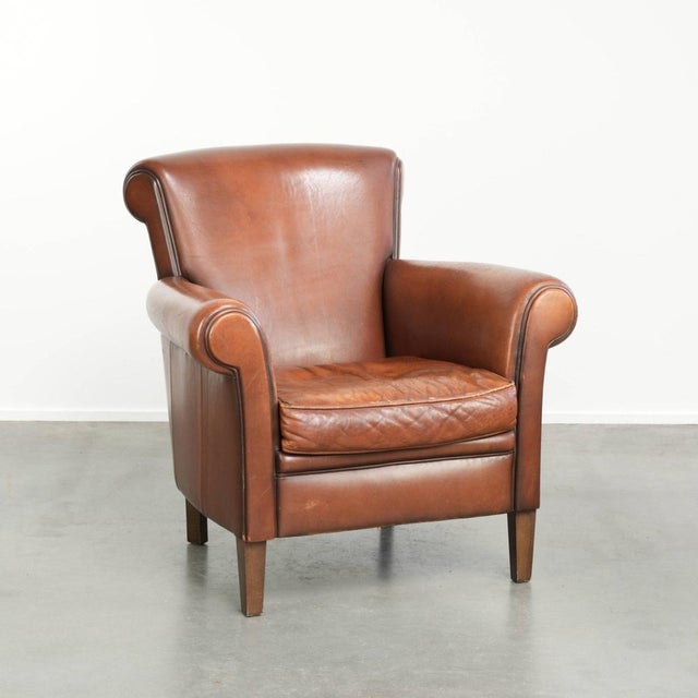 Club Chair in Sheepskin Leather For Sale - Image 14 of 14